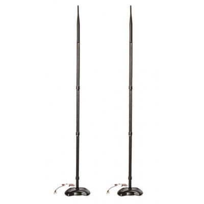 Super Power Supply® 2 x 15dBi Wireless 2.4GHz 5GHz Dual Band WiFi Antenna RP-TNC