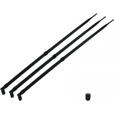 Super Power Supply® 3 x 12dBi 2.4GHz 5GHz Dual Band WiFi RP-SMA Antenna for Routers Belkin WAP3205