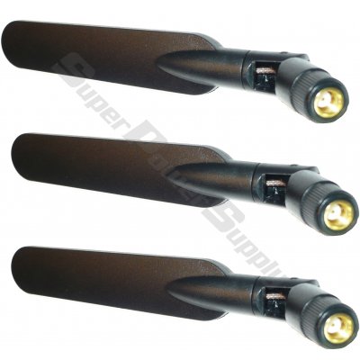 Super Power Supply® 1 x 6dBi 2.4GHz 5GHz 5.8GHz Dual Band WiFi RP-SMA Antenna style 1 Asus RT-N66U