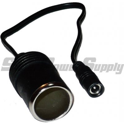 Super Power Supply® Car Cigarette Lighter Female Socket to Barrel Connector Plug Adapter