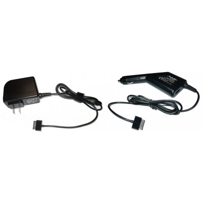 Super Power Supply® AC / DC Adapter Cord 2 in 1 Combo Wall + Car Charger for Asus Transformer Eee Pad Tablet 0a001-00100900 Plug