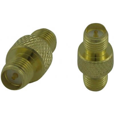 Super Power Supply® Ham Radio RF Connector Adapter RP-SMA Female to RP-SMA Female Coax Coaxial Connector