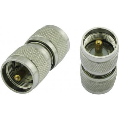 Super Power Supply® UHF PL259 male to UHF PL259 male RF Adapter Coax Coaxial Connector