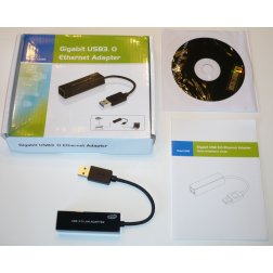 Super Power Supply® USB 3.0 to Gigabit Ethernet NIC Network Adapter 10/100/1000 LAN RJ45 IEEE 802.3 802.3u 802.3ab 10BASE-T 100BASE-TX 1000BASE-T Compatible